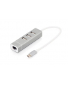 digitus HUB/Koncentrator 3-portowy USB 2.0 HighSpeed Typ C z Fast Etherne - nr 52