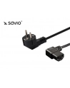 elmak SAVIO CL-115 Kabel zasilający Schuko męski kątowy - IEC C13, kątowy 1,2m - nr 6