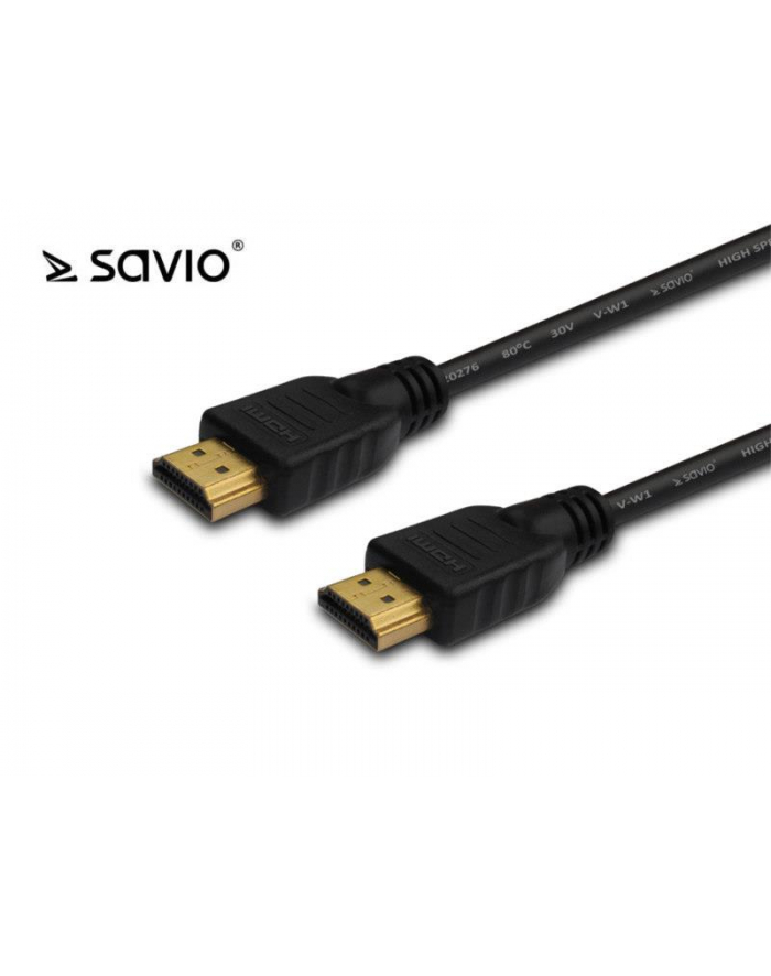 elmak SAVIO CL-121 Kabel HDMI v1.4, High Speed, Ethernet, 3D, pozłacane wtyki, 4Kx2K, 1,8m główny