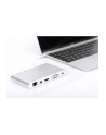 digitus Stacja dokująca USB Typ C, 11 dodatkowych portów, funkcja Dual Monitor, 4K, aluminiowa, srebrna - nr 75