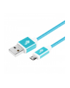 tb Kabel USB-Micro USB 1.5 m błękitny sznurek - nr 2