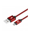 tb Kabel USB-Micro USB 1.5 m rubinowy sznurek - nr 2