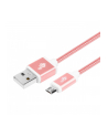 tb Kabel USB-Micro USB 1.5 m różowe złoto sznur - nr 2