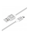 tb Kabel USB-Micro USB 1.5 m srebrny sznurek - nr 1