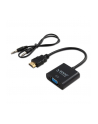 elmak SAVIO Adapter HDMI (M) - VGA 15 pin (F) z dźwiękiem (jack 3,5mm) CL-23/B - nr 5