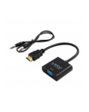elmak SAVIO Adapter HDMI (M) - VGA 15 pin (F) z dźwiękiem (jack 3,5mm) CL-23/B - nr 7