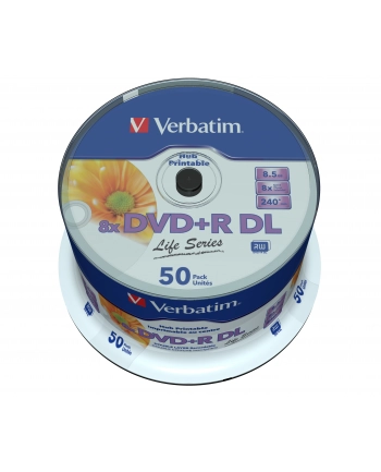 verbatim DVD+R 8x 8.5 GB 50P DL Printable