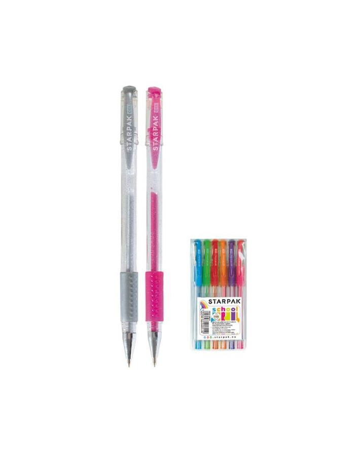 Długopis gel 6kol brok pach STARPAK główny