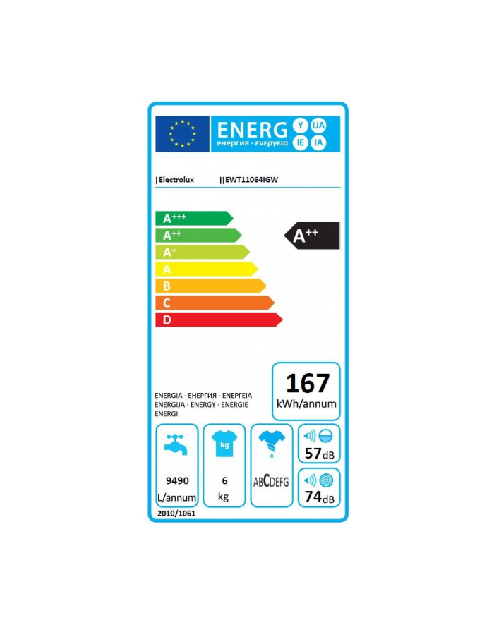 electrolux Pralka top EWT11064IG główny