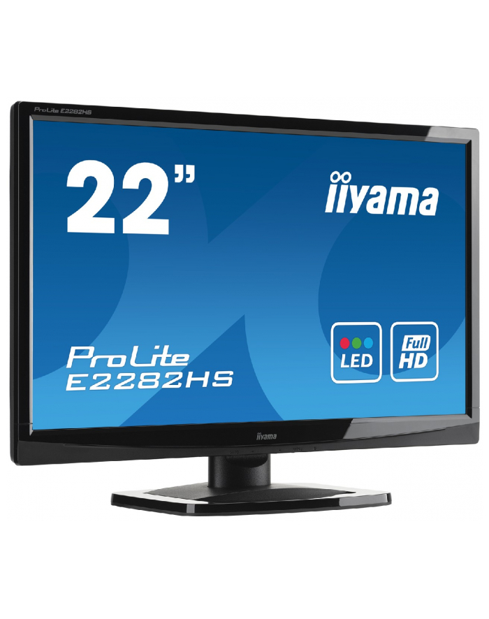 iiyama Monitor 22 E2282HS-B1 1ms,HDMI,DVI,VGA,FLICKER główny