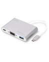 assmann Multi Adapter VGA 1080 75Hz USB 3.0 Typ-C, funkcja ładowania, obudowa aluminiowa, długość 20cm - nr 26