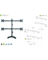 techly Ramię biurkowe na cztery monitory LED/LCD 13-27cali VESA 4x10kg regulowane - nr 7