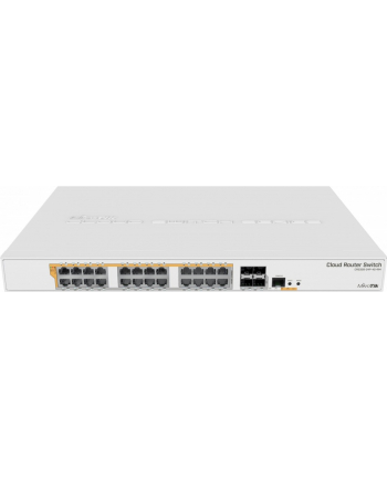 MikroTik Switch CRS328-24P-4S+RM, POE/POE+ switch, Dual boot RouterOS/SwOS, L3, 500W, 1U