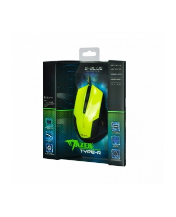 e-blue Mysz USB Mazer R 2400DPI zielona