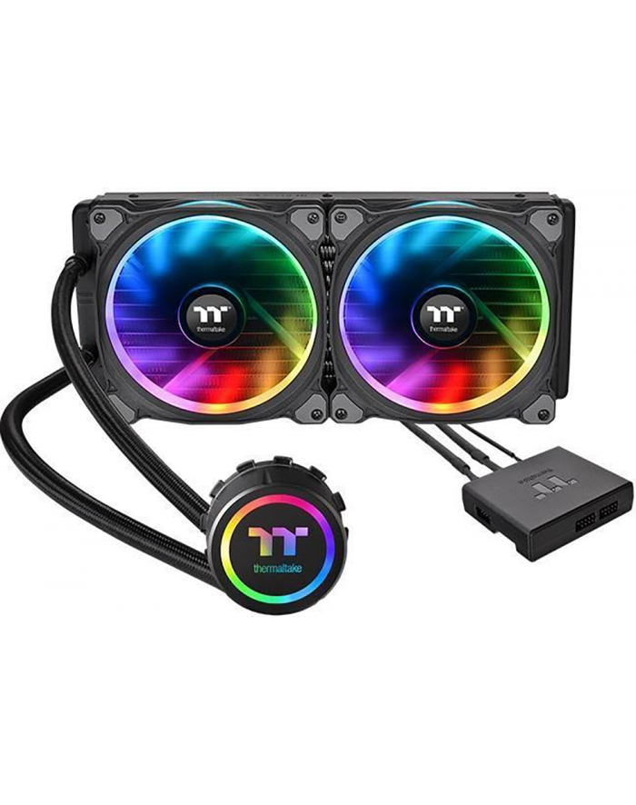 thermaltake Chłodzenie CPU Floe Riing RGB 280 TT Premium Edition (280mm, miedź) zestaw - RGB główny