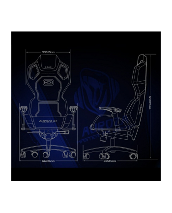 e-blue Fotel dla gracza AUROZA czerwony  47368