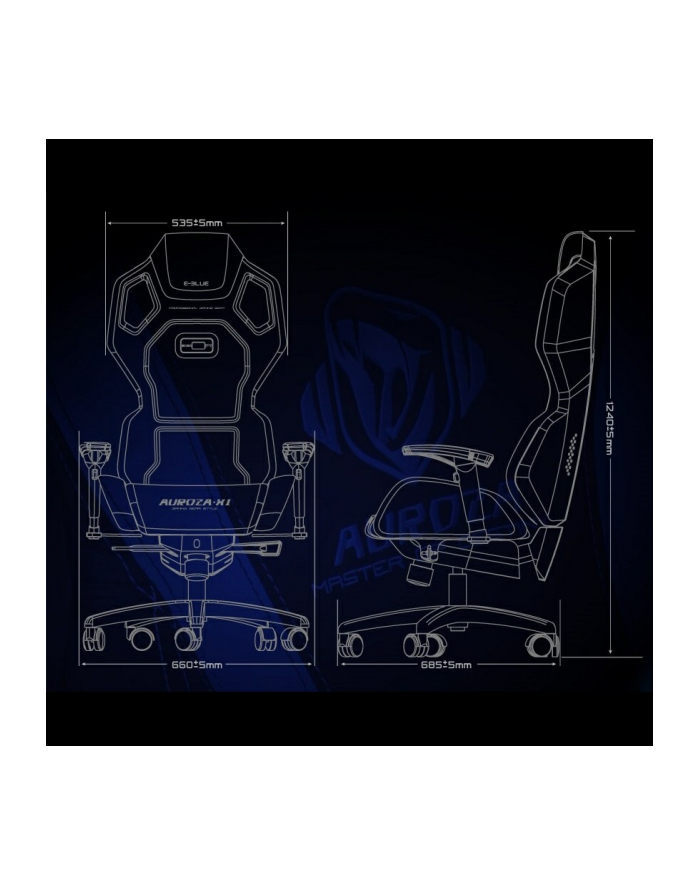 e-blue Fotel dla gracza AUROZA czerwony  47368 główny