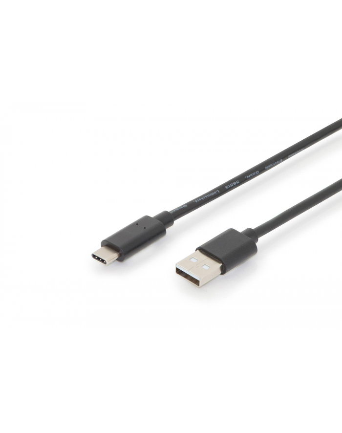 assmann Kabel połączeniowy USB 2.0 HighSpeed Typ USB C/USB A M/M czarny 3 główny