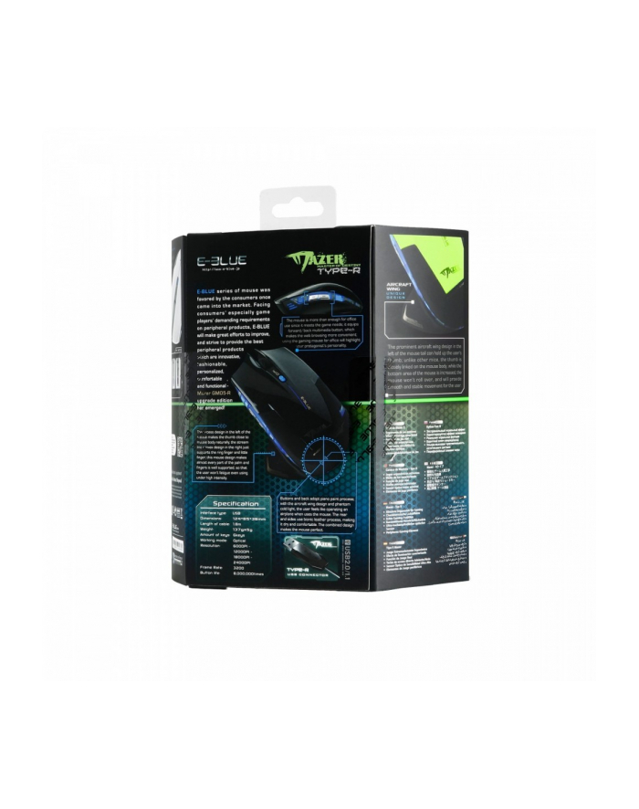 e-blue Mysz USB Mazer R 2400DPI główny