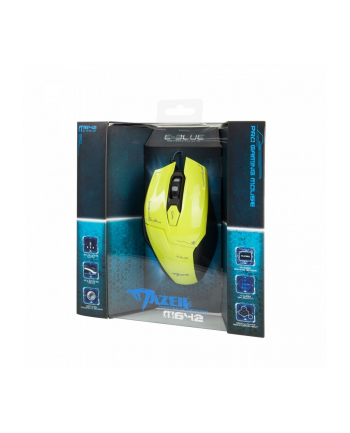 e-blue Mysz USB Mazer 2500DPI zielona