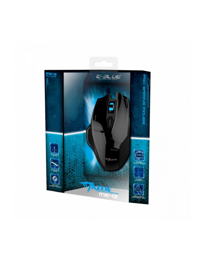 e-blue Mysz USB Mazer 2500DPI czarna główny