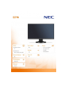 NEC Monitor Multisync E271N 27 IPS DP HDMI Czarny - nr 8