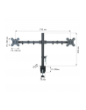 techly Podwójne ramię biurkowe LED/LCD 13-27 cali 2x10kg VESA regulowane - nr 56
