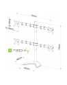 techly Ramię biurkowe na cztery monitory LED/LCD 13-27cali VESA 4x10kg regulowane - nr 12