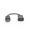 assmann Kabel adapter DisplayPort z zatrzaskiem 1080p 60Hz FHD Typ DP/HDM - nr 22