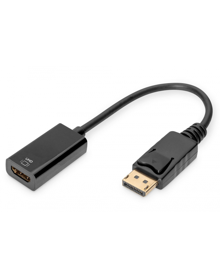 assmann Kabel adapter DisplayPort z zatrzaskiem 1080p 60Hz FHD Typ DP/HDM główny