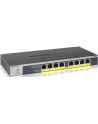 8-Port Gigabit Ethernet PoE+ Unmanaged Switch with 120W PoE Budget, Rack-mount or Wall-mount - nr 43