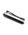 qoltec Listwa zasilająca CB do szafy RACK | 19cali | 1U | 16A | PDU |  6xSCHUKO | 2m - nr 2