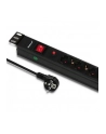 qoltec Listwa zasilająca CB do szafy RACK | 19cali | 1U | 16A | PDU |  6xSCHUKO | 2m - nr 7