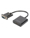 digitus Konwerter/adapter audio-video VGA do HDMI, 1080p FHD, z audio 3.5mm - nr 21