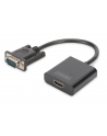 digitus Konwerter/adapter audio-video VGA do HDMI, 1080p FHD, z audio 3.5mm - nr 23