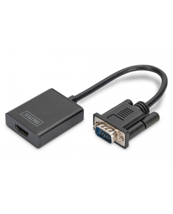 digitus Konwerter/adapter audio-video VGA do HDMI, 1080p FHD, z audio 3.5mm