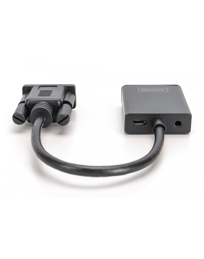 digitus Konwerter/adapter audio-video VGA do HDMI, 1080p FHD, z audio 3.5mm główny