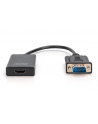 digitus Konwerter/adapter audio-video VGA do HDMI, 1080p FHD, z audio 3.5mm - nr 36