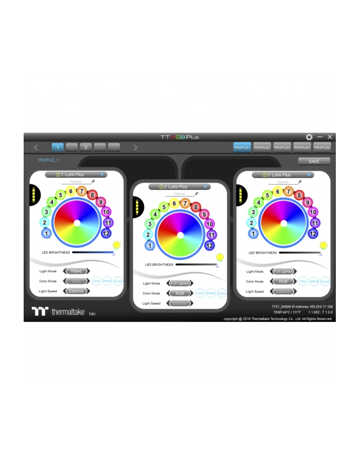 thermaltake Taśma LED Pacific Lumi Plus 3-pak główny