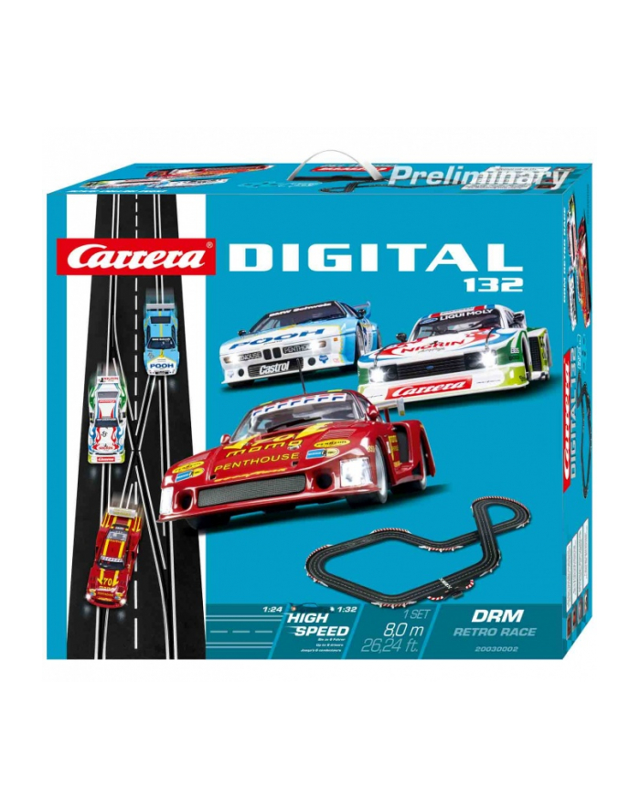 carrera toys Tor DRM Retro Race Carrera Digital 132 30002 główny