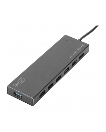 digitus HUB/Koncentrator 7-portowy USB 3.0 SuperSpeed, aktywny, aluminium