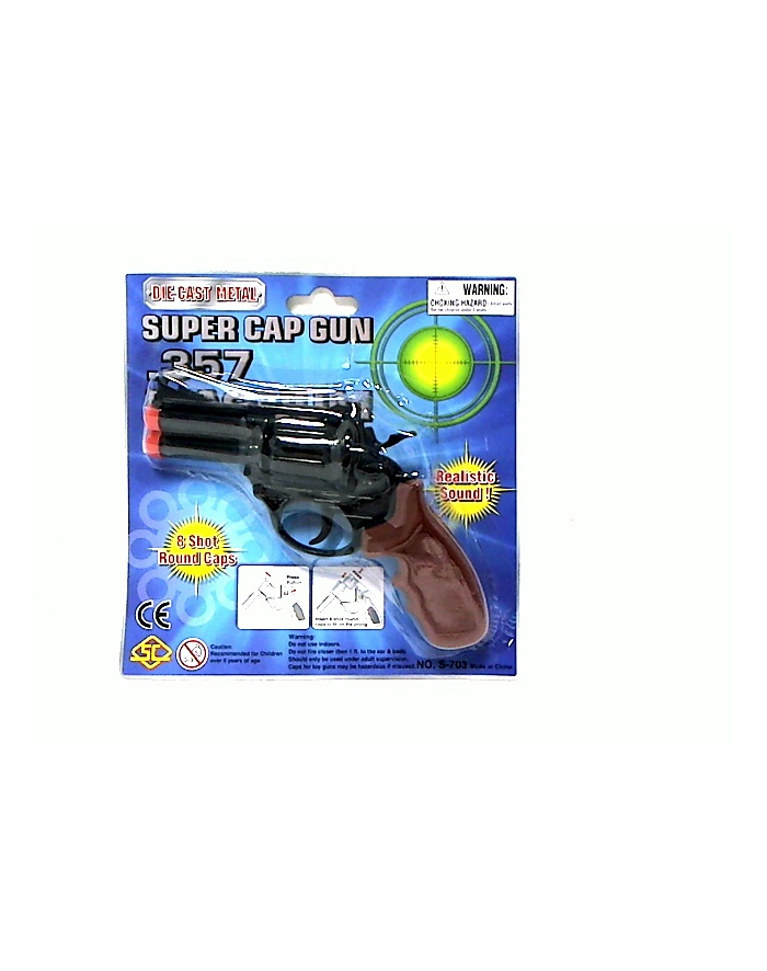 pisarek Pistolet na spłonkę metal czarny/srebrny S703B-BN główny