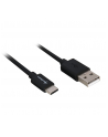 Sharkoon USB 2.0 A - USB C Adapter - black - 0.5m - nr 1