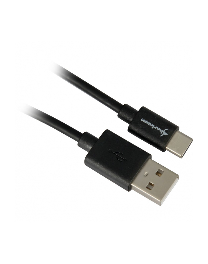 Sharkoon USB 2.0 A - USB C Adapter - black - 1m główny