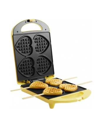 Bestron Heart Waffle Maker DSW271 - yellow