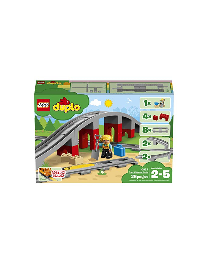 LEGO DUPLO railway bridge and rails - 10872 główny