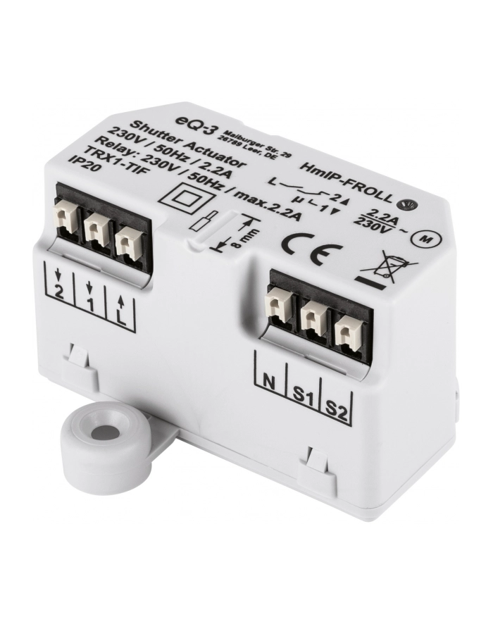 Homematic IP roller shutter actuator concealed, switch główny