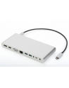 Digitus Universal Docking Station USB-C - HDMI, VGA, DisplayPort, USB, USB-C - silver - nr 9