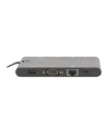 Digitus Universal Travel Docking Station - HDMI, USB, USB-C, VGA, RJ-45, Card Reader - nr 22