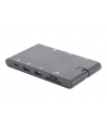 Digitus Universal Travel Docking Station - HDMI, USB, USB-C, VGA, RJ-45, Card Reader - nr 24